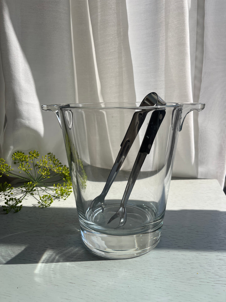 Retro ispand i klart glas med istang