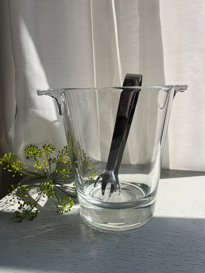 Retro ispand i klart glas med istang