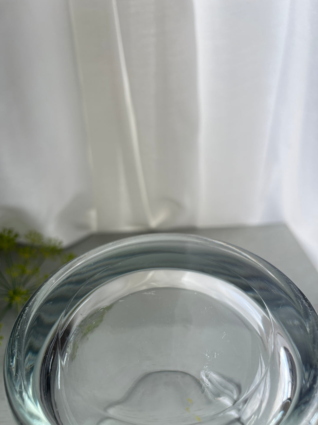 Retro ispand i klart glas med istang