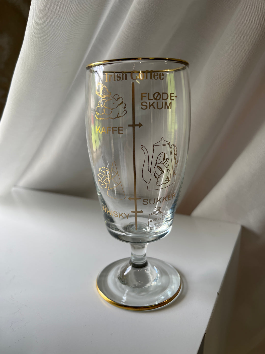 Irish coffee glas ‘with recipe’