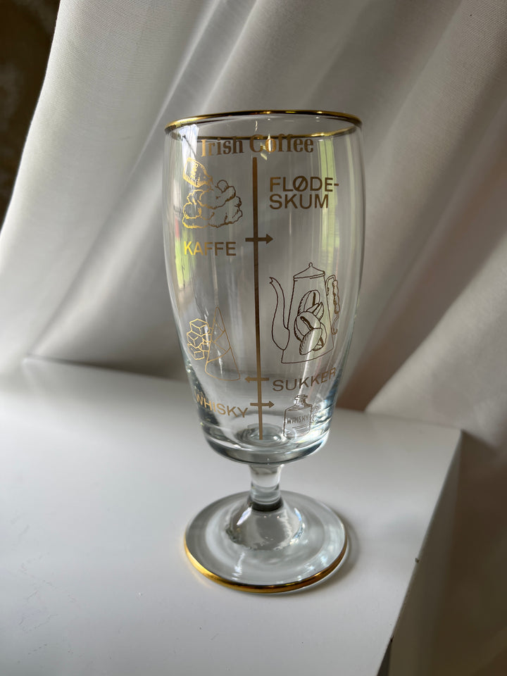 Irish coffee glas ‘with recipe’