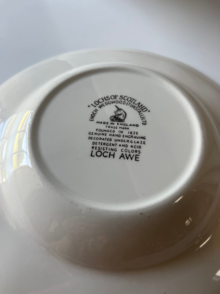 Dyb tallerken “Lochs of Scotland” made in England