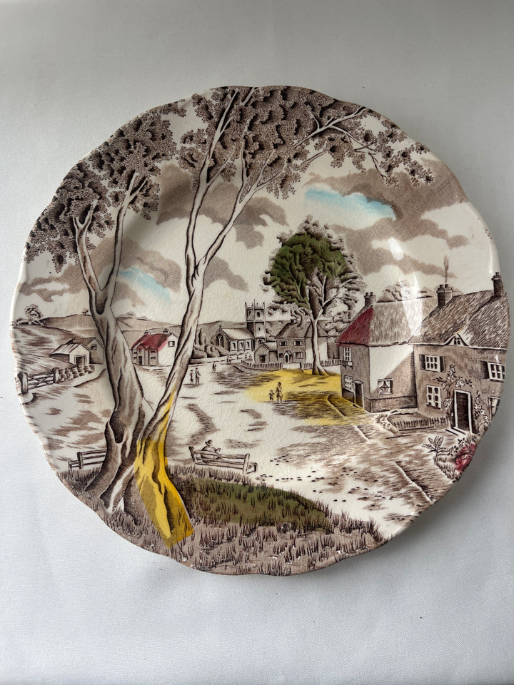 W.H. Grindley – “Sunday Morning” tallerken, Staffordshire, England