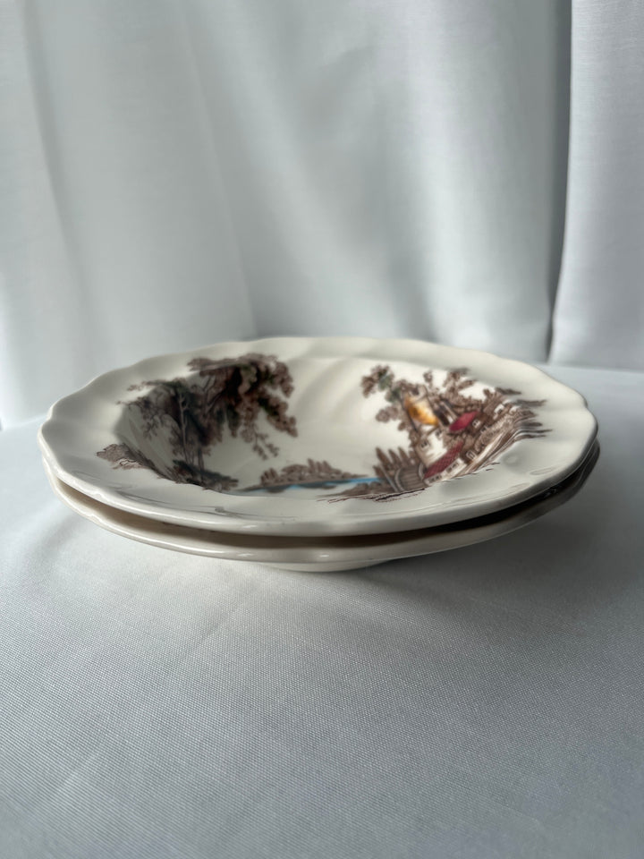 Plate deep, 2 pieces (Ymer bowl), &