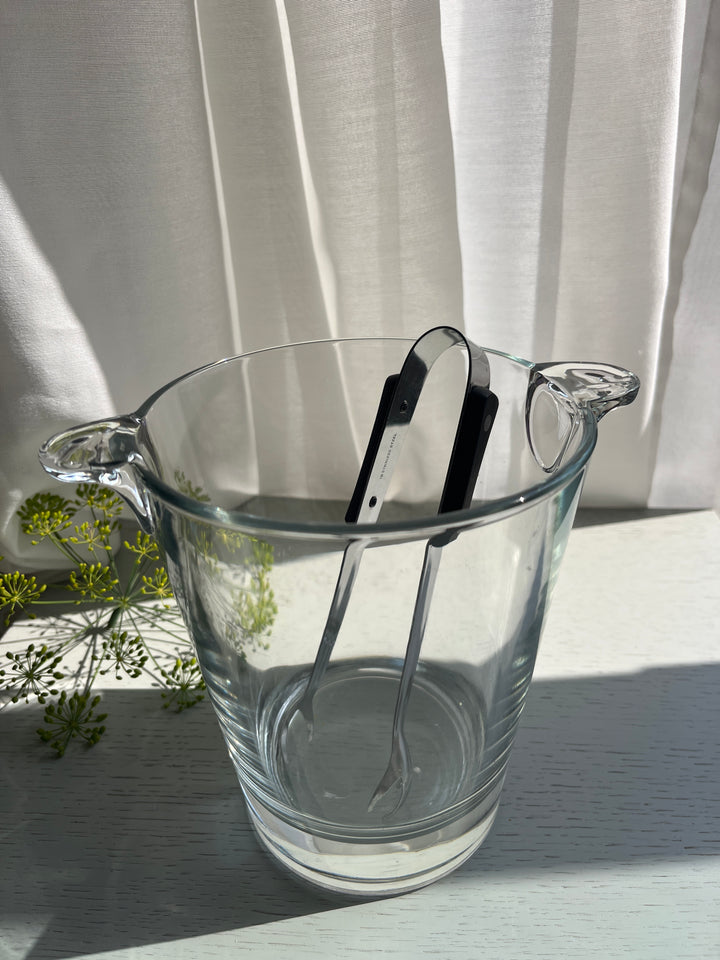 Retro ispand i klart glas med istang
