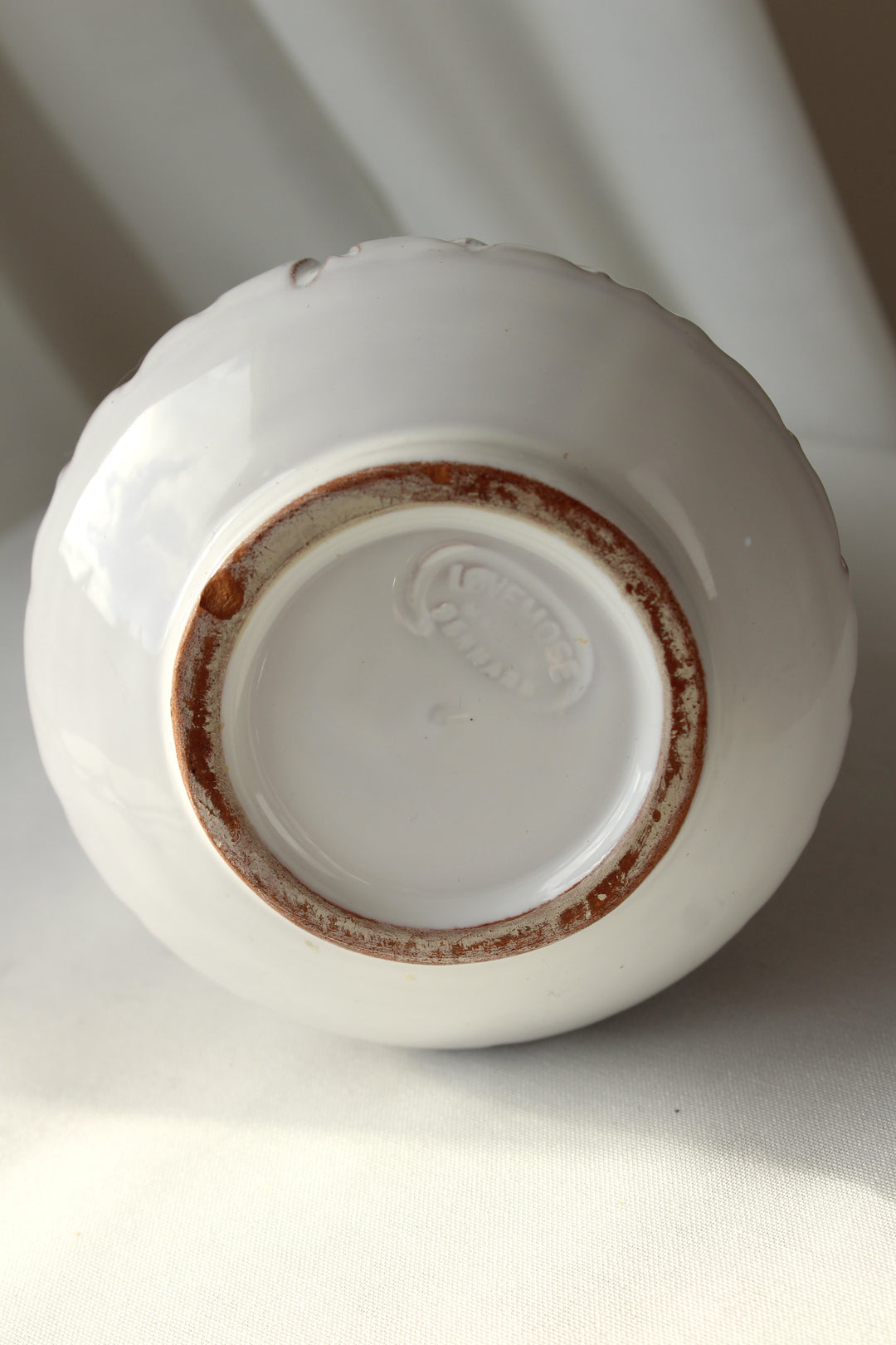 Løvemose - White Glazed Vase