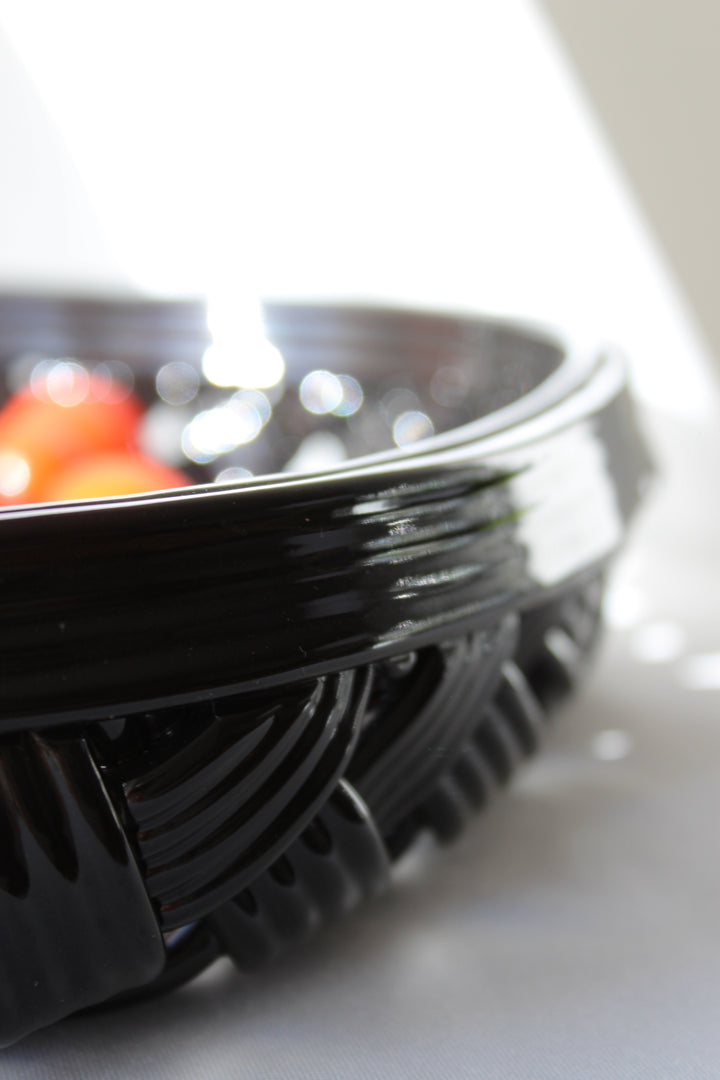 Vintage - Ceramic Wicker Basket