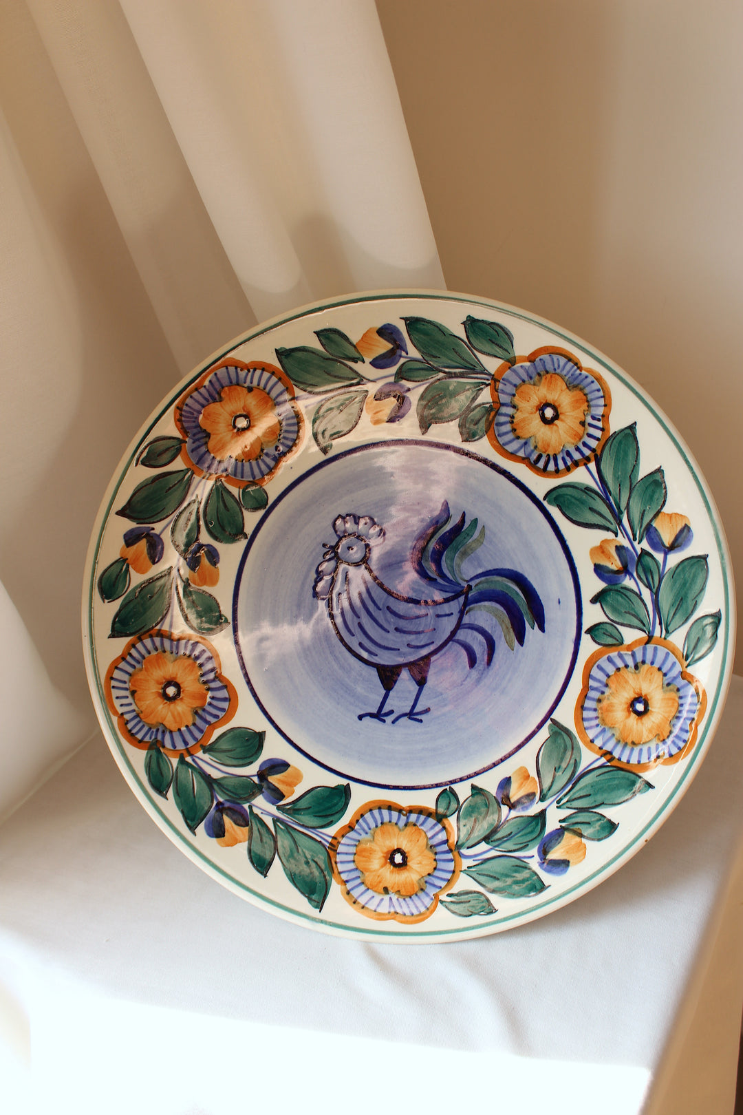 Fajans Wloclawek plate decorative plate, Fajans Fajans