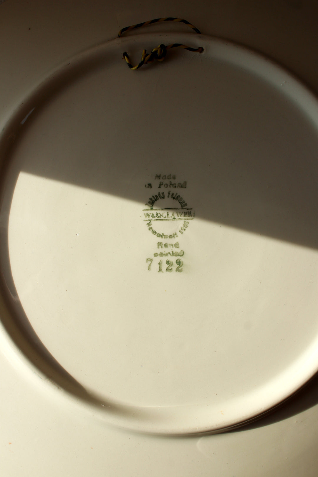 Fajans Wloclawek plate decorative plate, Fajans Fajans