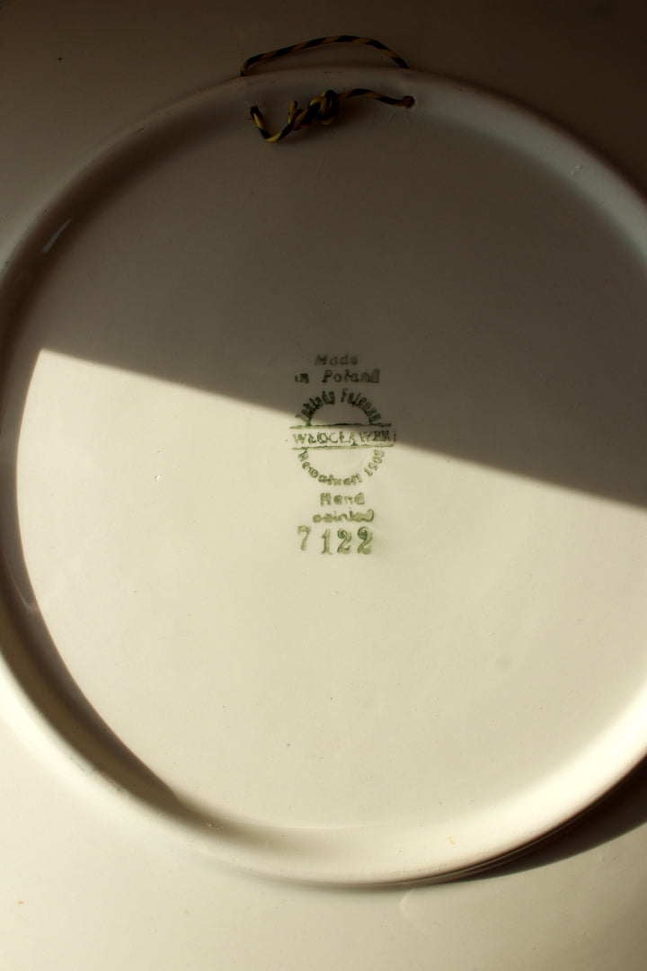 Fajans Wloclawek plate decorative plate, Fajans Fajans