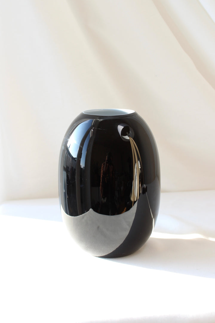 Piet Hein - SUPER vase, black, 16 cm.