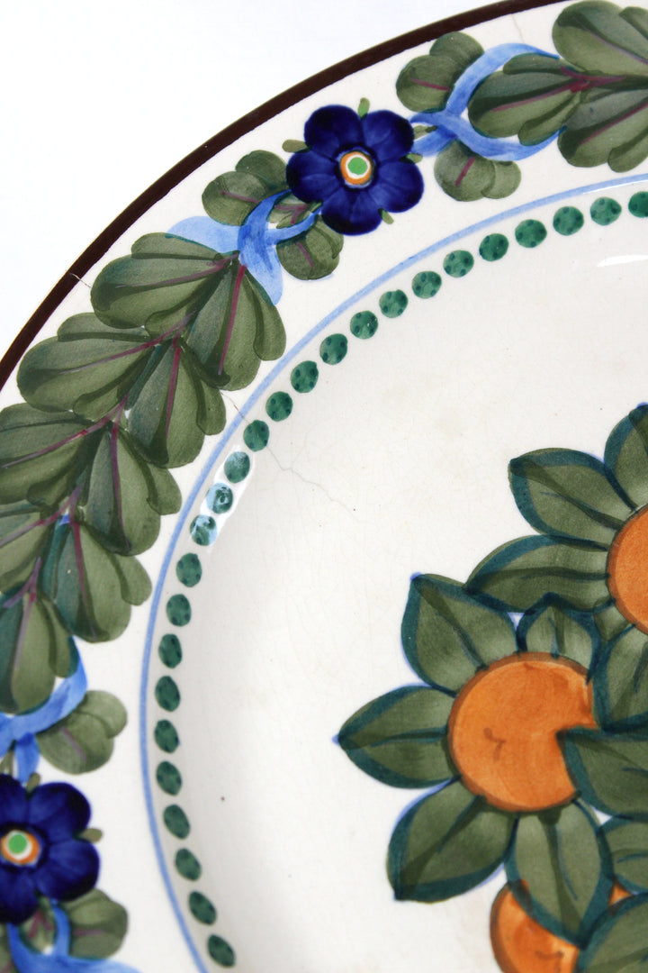 Aluminia - Faience wall plate / Dish with floral motif