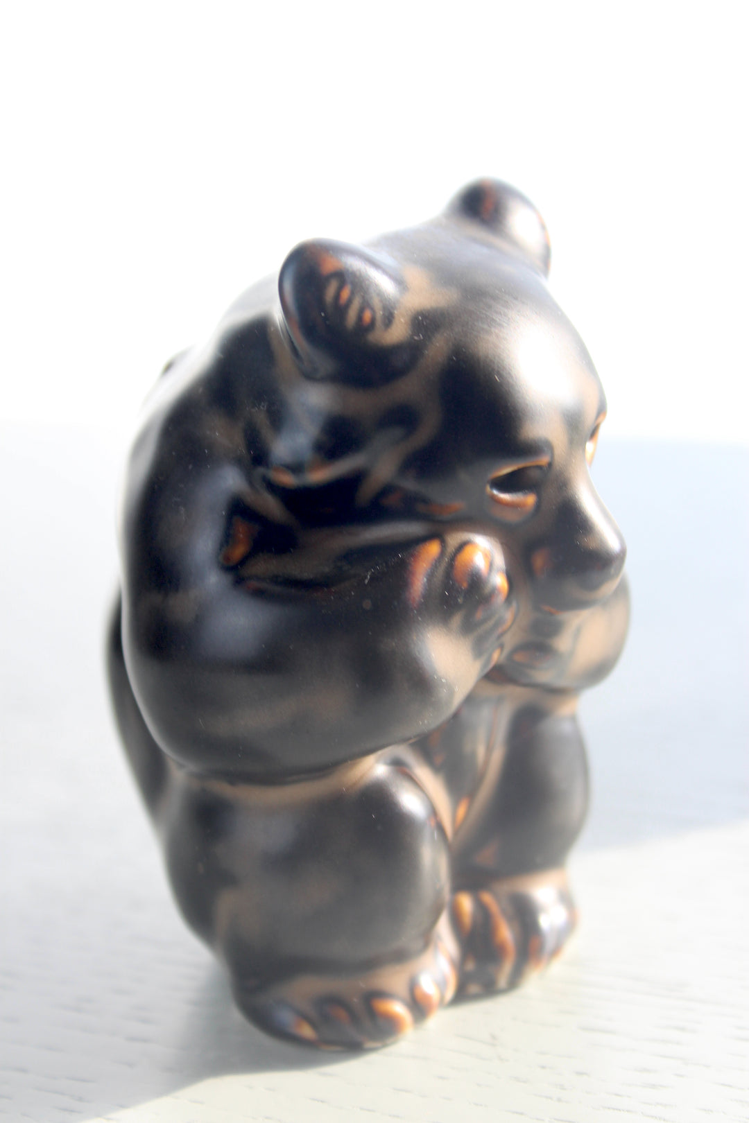Royal Copenhagen - Sitting bear cub, no. 21435