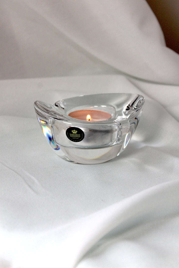 Royal Copenhagen - Candle holder, Duo round oval