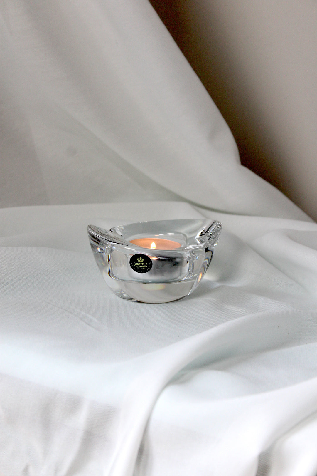 Royal Copenhagen - Candle holder, Duo round oval