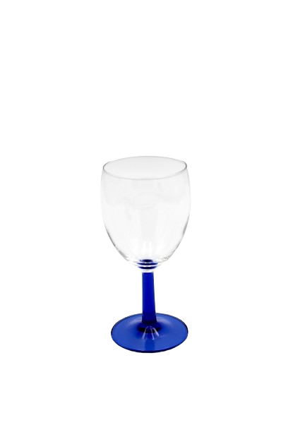 France - White wine glass, blue