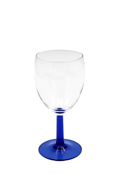 France - White wine glass, blue