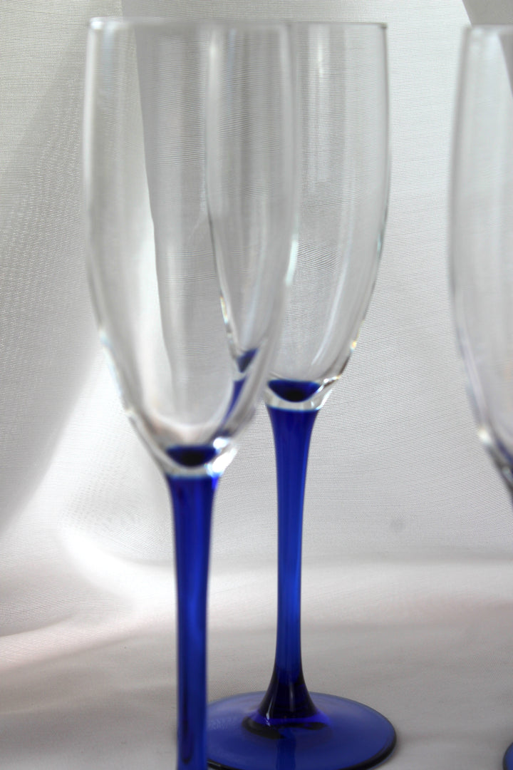 Luminarc - Champagne glass, blue