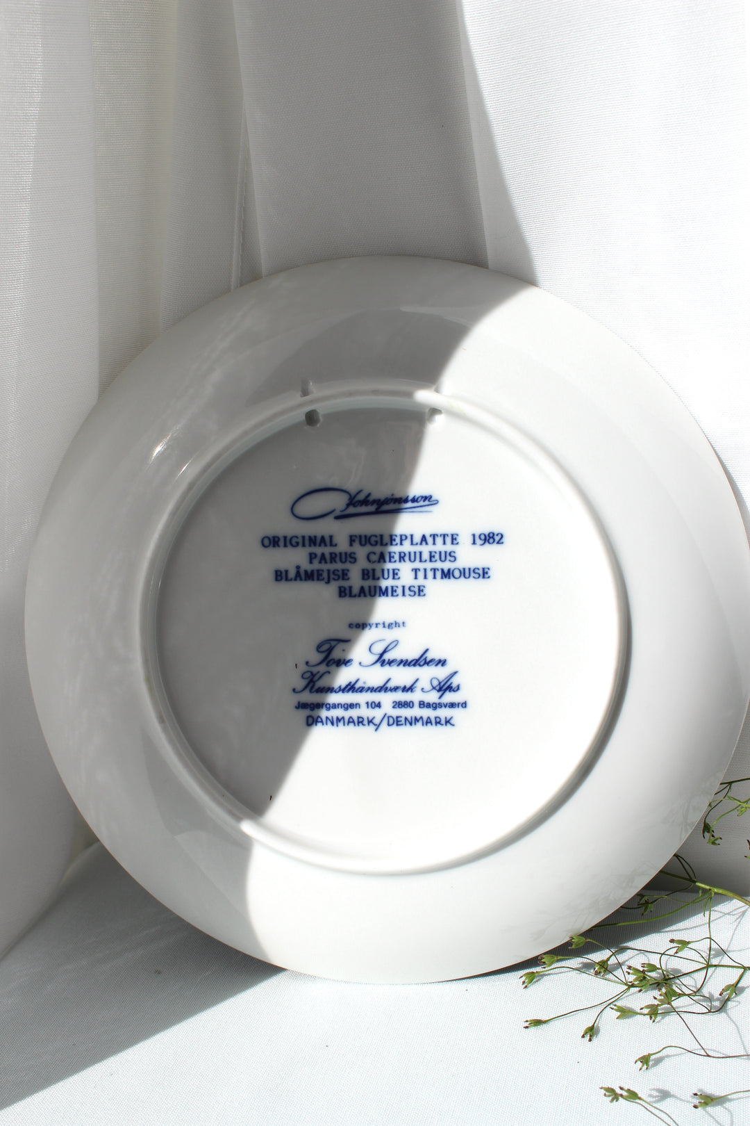 Tove Svendsen - Original bird plate, assorted.