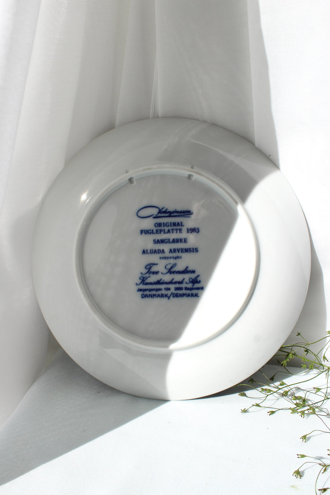 Tove Svendsen - Original bird plate, assorted.