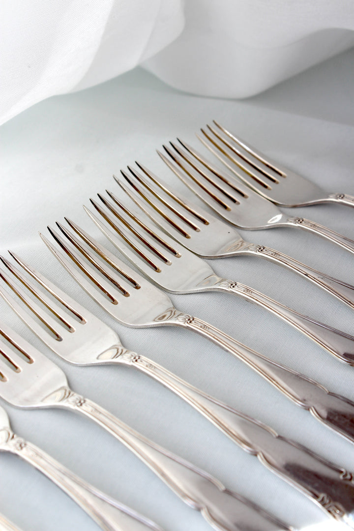 Liselund - Fork glossy 2-tower silver plated