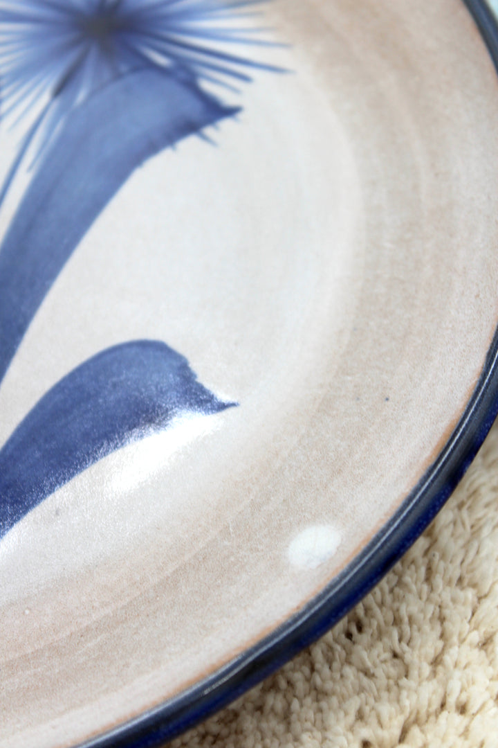 Hand-painted Italian plates, 2 pieces.